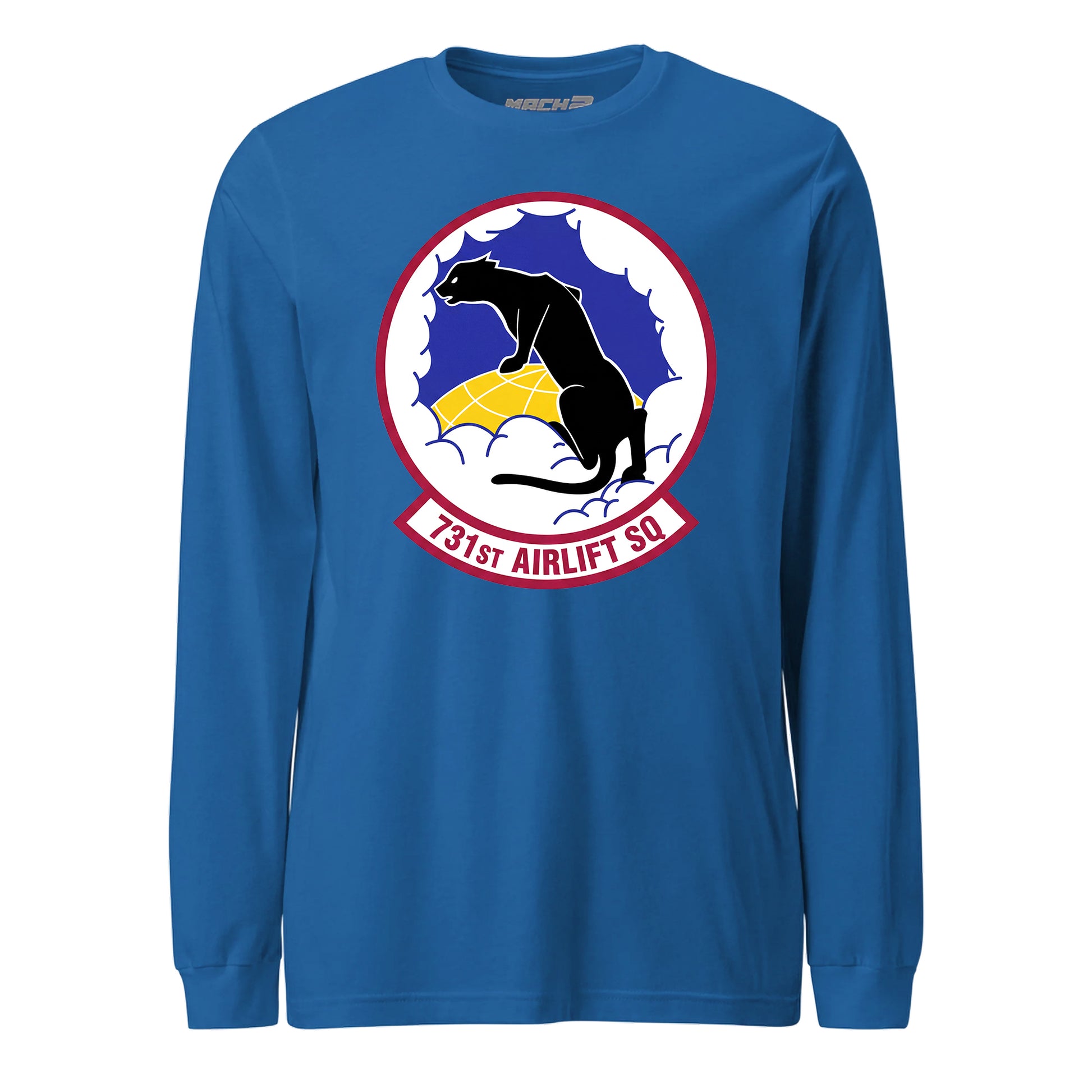 Mach2 Squadron Upload | 731ST AIRLIFT SQUADRON | Long Sleeve | Royal | MACH-LONG-SLEEVE-FRONT-ROYAL.jpg