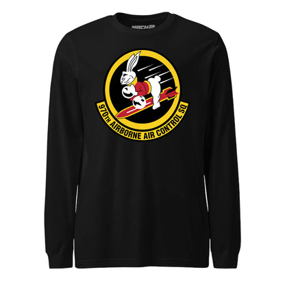 Mach2 Squadron Upload | 970TH AIRBORNE AIR CONTROL SQUADRON | Long Sleeve | Black | MACH-LONG-SLEEVE-FRONT-BLACK.jpg