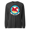 143rd Airlift Squadron Long Sleeve T-Shirt - Charcoal Heather