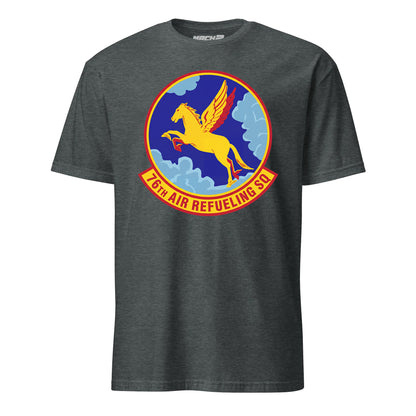 Mach2 Squadron Upload | 76TH AIR REFUELING SQUADRON | T-Shirt | Charcoal Heather | MACH-SHORT-SLEEVE-FRONT-CHARCOAL.jpg