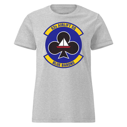 Mach2 Squadron Upload | 62ND AIRLIFT SQUADRON | Womens | Heather Grey | MACH-WOMENS-FRONT-GREY.jpg