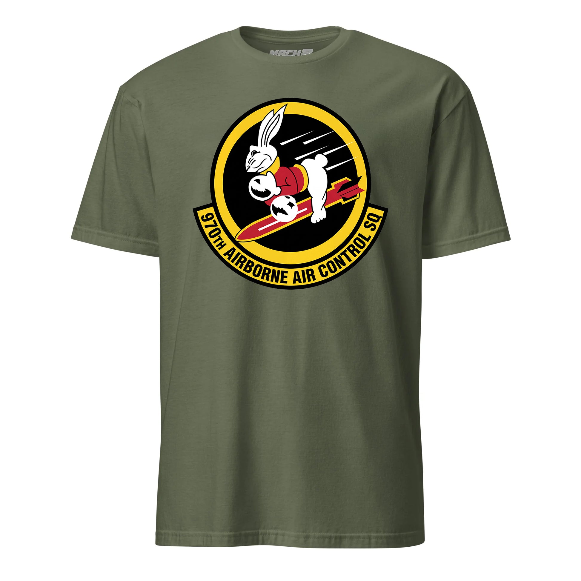 Mach2 Squadron Upload | 970TH AIRBORNE AIR CONTROL SQUADRON | T-Shirt | OD Green | MACH-SHORT-SLEEVE-FRONT-OD.jpg