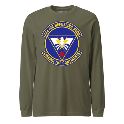 Mach2 Squadron Upload | 32ND AIR REFUELING SQUADRON | Long Sleeve | OD Green | MACH-LONG-SLEEVE-FRONT-OD.jpg