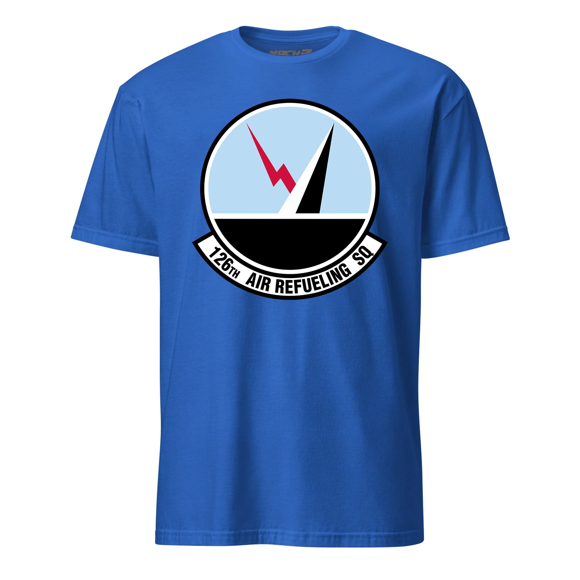 Mach2 Squadron Upload | 126TH AIR REFUELING SQUADRON | T-Shirt | Royal | MACH-SHORT-SLEEVE-FRONT-ROYAL.jpg