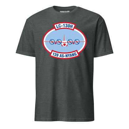 Mach2 Squadron Upload | 139TH AIRLIFT SQUADRON | T-Shirt | Charcoal Heather | MACH-SHORT-SLEEVE-FRONT-CHARCOAL.jpg