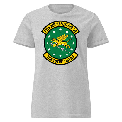 Mach2 Squadron Upload | 77TH AIR REFUELING SQUADRON | Womens | Heather Grey | MACH-WOMENS-FRONT-GREY.jpg