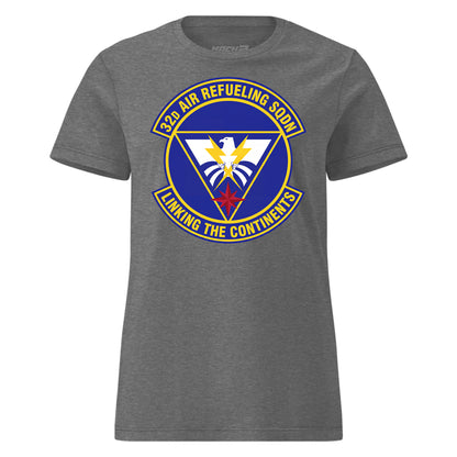 Mach2 Squadron Upload | 32ND AIR REFUELING SQUADRON | Womens | Charcoal Heather | MACH-WOMENS-FRONT-CHARCOAL.jpg