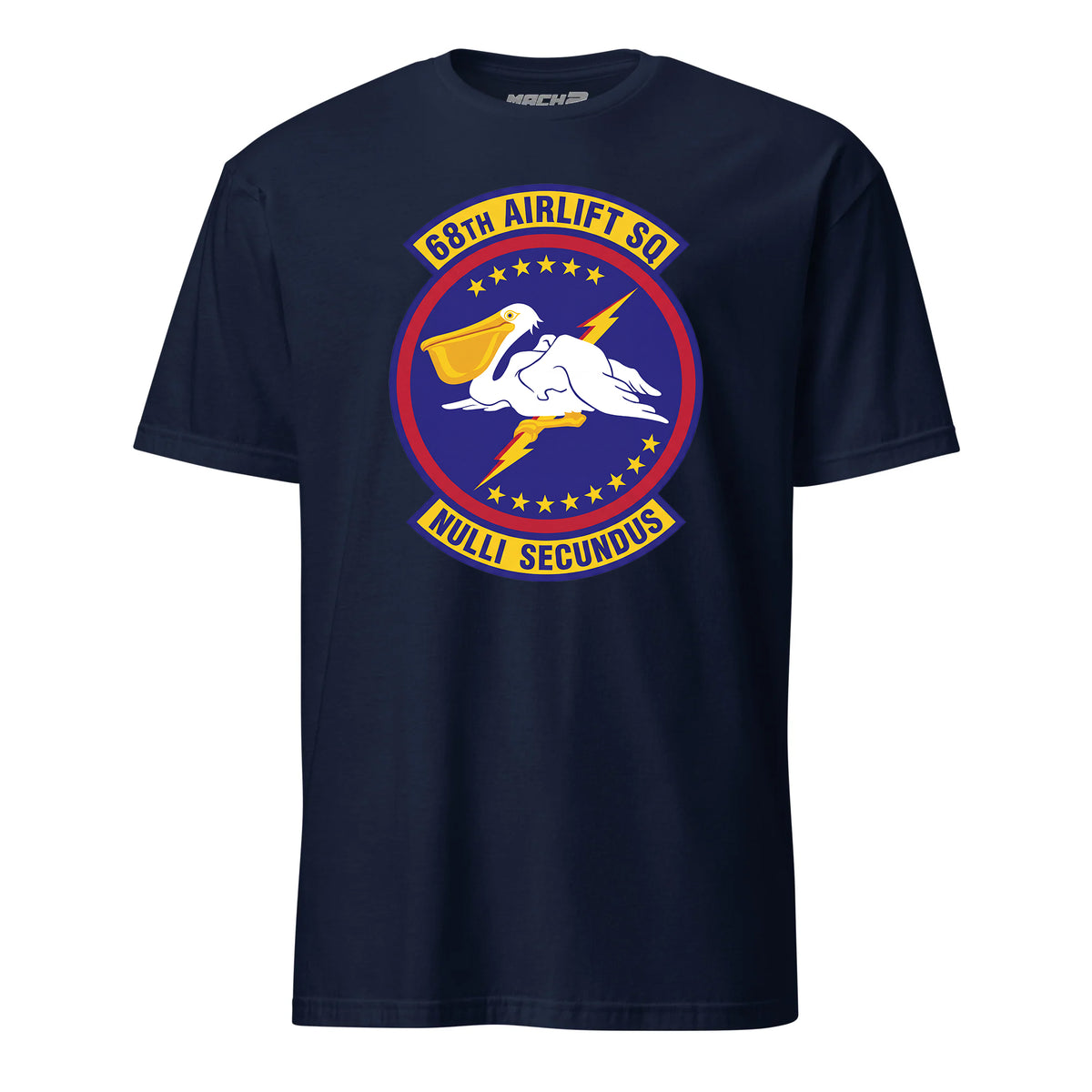 Mach2 Squadron Upload | 68TH AIRLIFT SQUADRON | T-Shirt | Navy | MACH-SHORT-SLEEVE-FRONT-NAVY.jpg