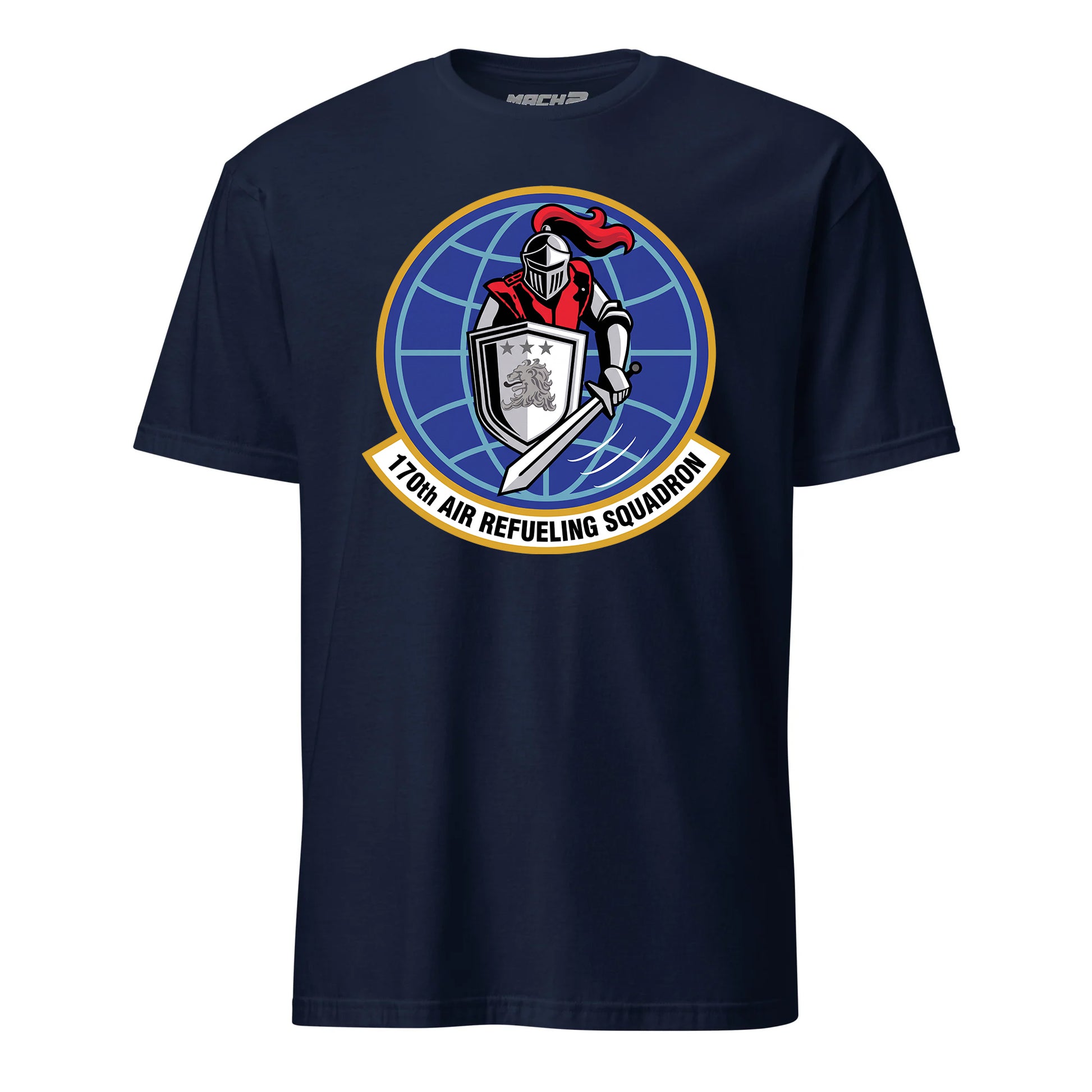 Mach2 Squadron Upload | 170TH AIR REFUELING SQUADRON | T-Shirt | Navy | MACH-SHORT-SLEEVE-FRONT-NAVY.jpg