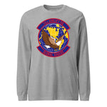 Mach2 Squadron Upload | 15TH AIRLIFT SQUADRON | Long Sleeve | Heather Grey | MACH-LONG-SLEEVE-FRONT-GREY.jpg