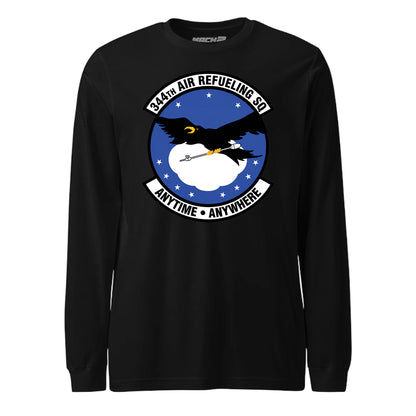 Mach2 Squadron Upload | 344TH AIR REFUELING SQUADRON | Long Sleeve | Black | MACH-LONG-SLEEVE-FRONT-BLACK.jpg