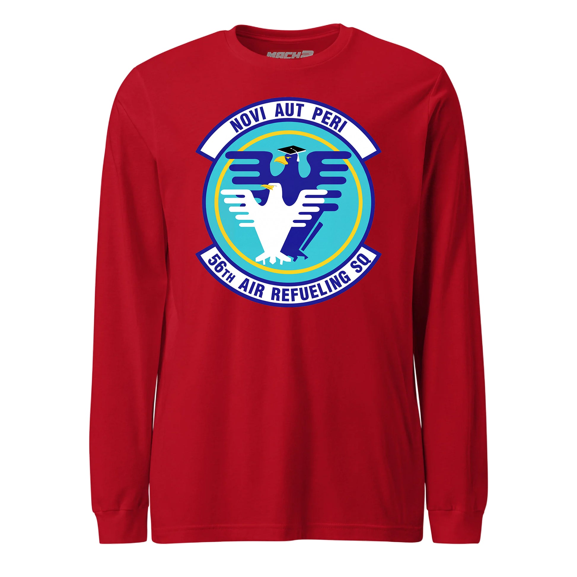Mach2 Squadron Upload | 56TH AIR REFUELING SQUADRON | Long Sleeve | Red | MACH-LONG-SLEEVE-FRONT-RED.jpg