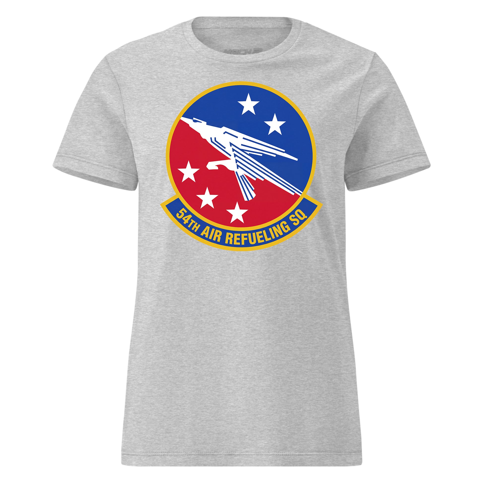 Mach2 Squadron Upload | 54TH AIR REFUELING SQUADRON | Womens | Heather Grey | MACH-WOMENS-FRONT-GREY.jpg