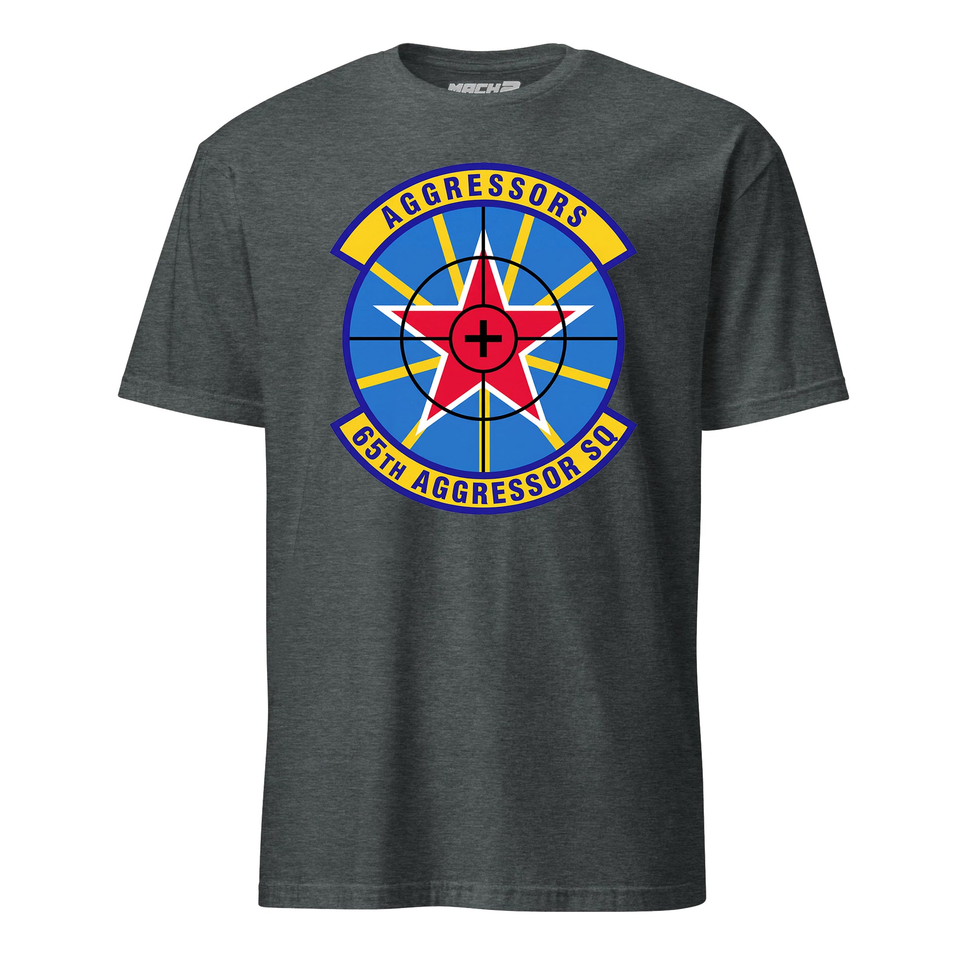 65th Aggressor Squadron short sleeve T-shirt in Charcoal Heather