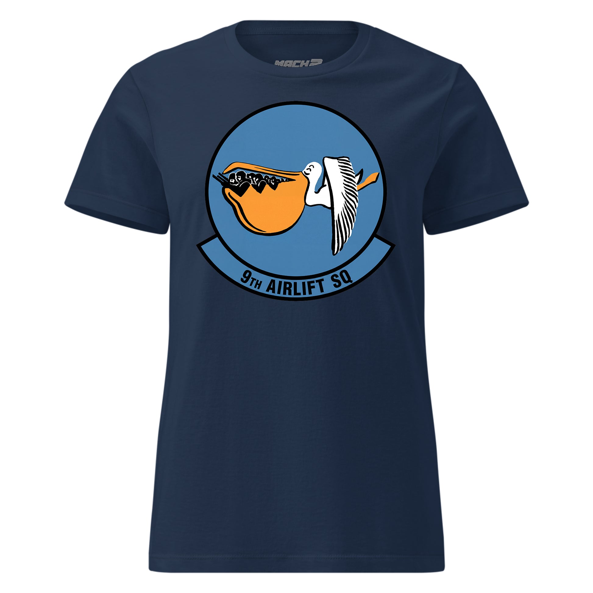 Mach2 Squadron Upload | 9TH AIRLIFT SQUADRON | Womens | Navy | MACH-WOMENS-FRONT-NAVY.jpg