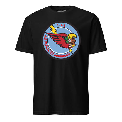 Mach2 Squadron Upload | 171ST AIR REFUELING SQUADRON | T-Shirt | Black | MACH-SHORT-SLEEVE-FRONT-BLACK.jpg