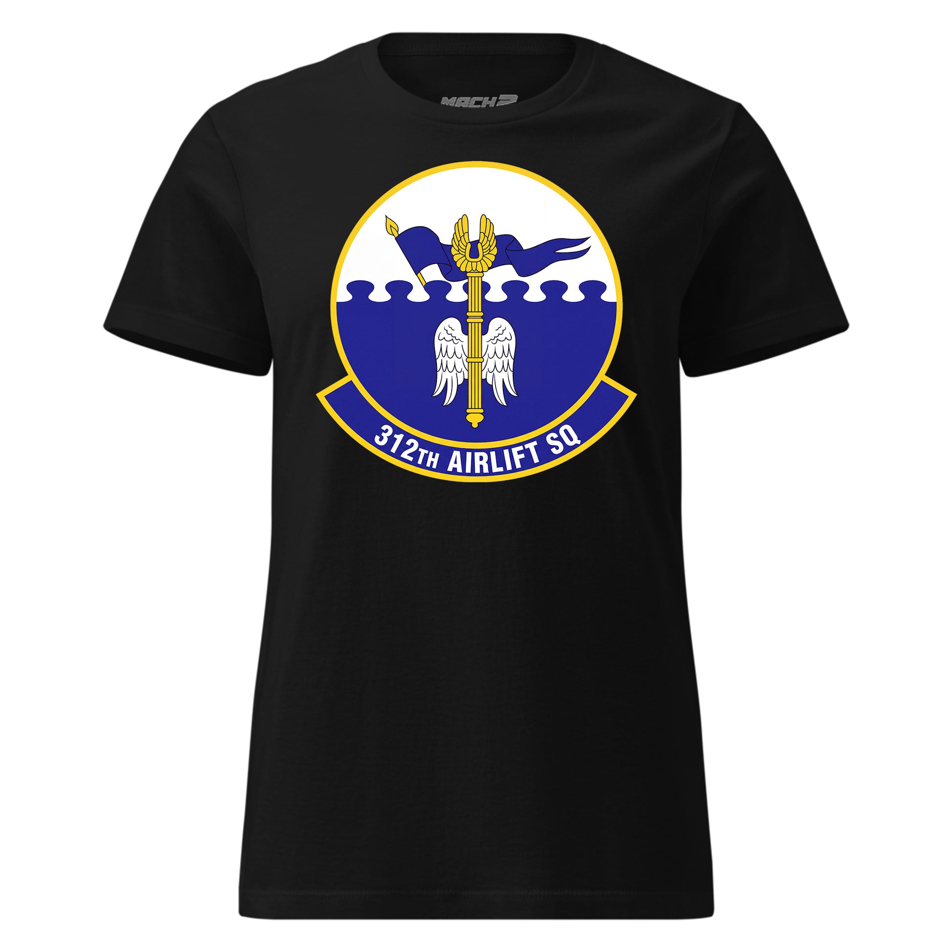 Mach2 Squadron Upload | 312TH AIRLIFT SQUADRON | Womens | Black | MACH-WOMENS-FRONT-BLACK.jpg