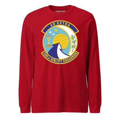 Mach2 Squadron Upload | 300TH AIRLIFT SQUADRON | Long Sleeve | Red | MACH-LONG-SLEEVE-FRONT-RED.jpg