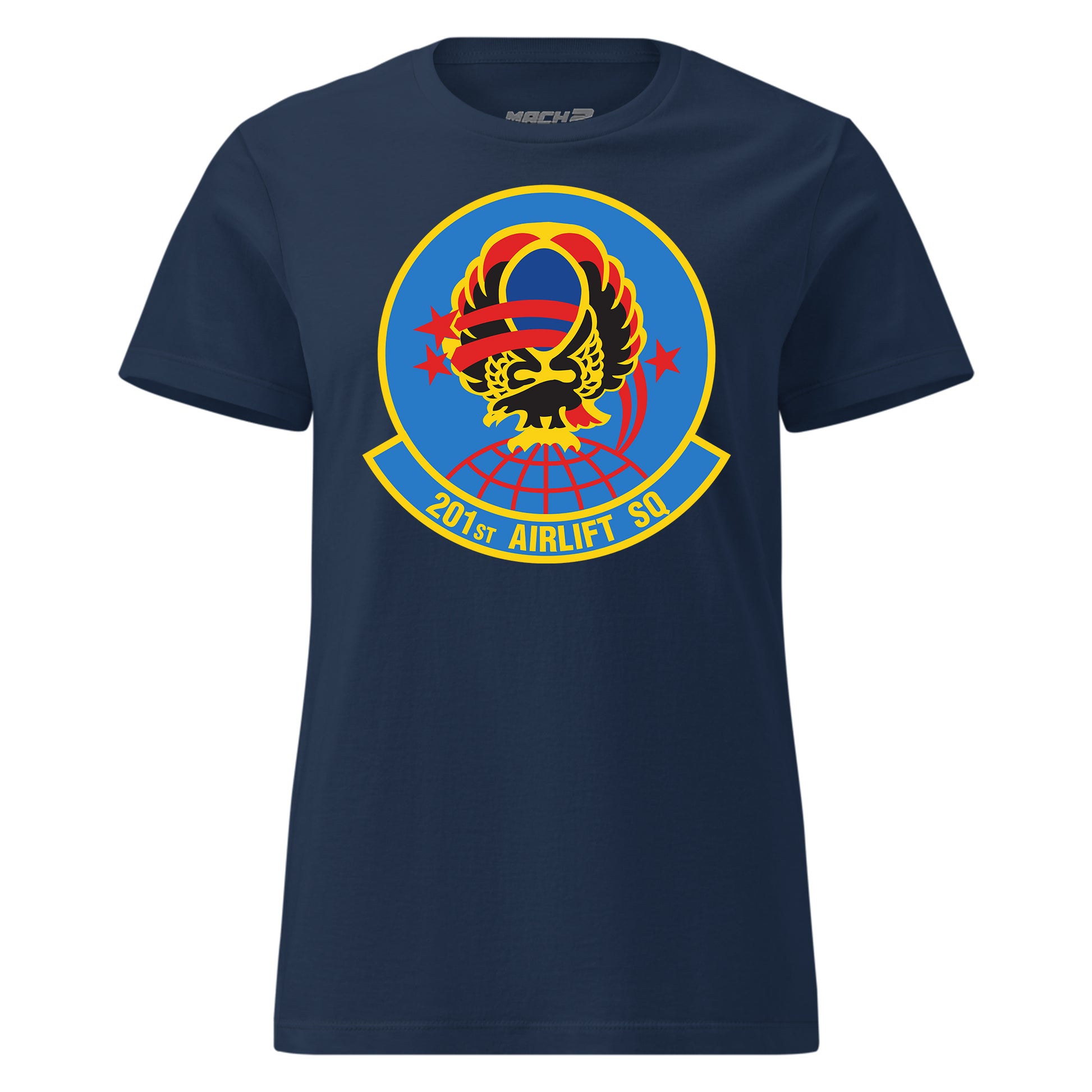 Mach2 Squadron Upload | 201ST AIRLIFT SQUADRON | Womens | Navy | MACH-WOMENS-FRONT-NAVY.jpg