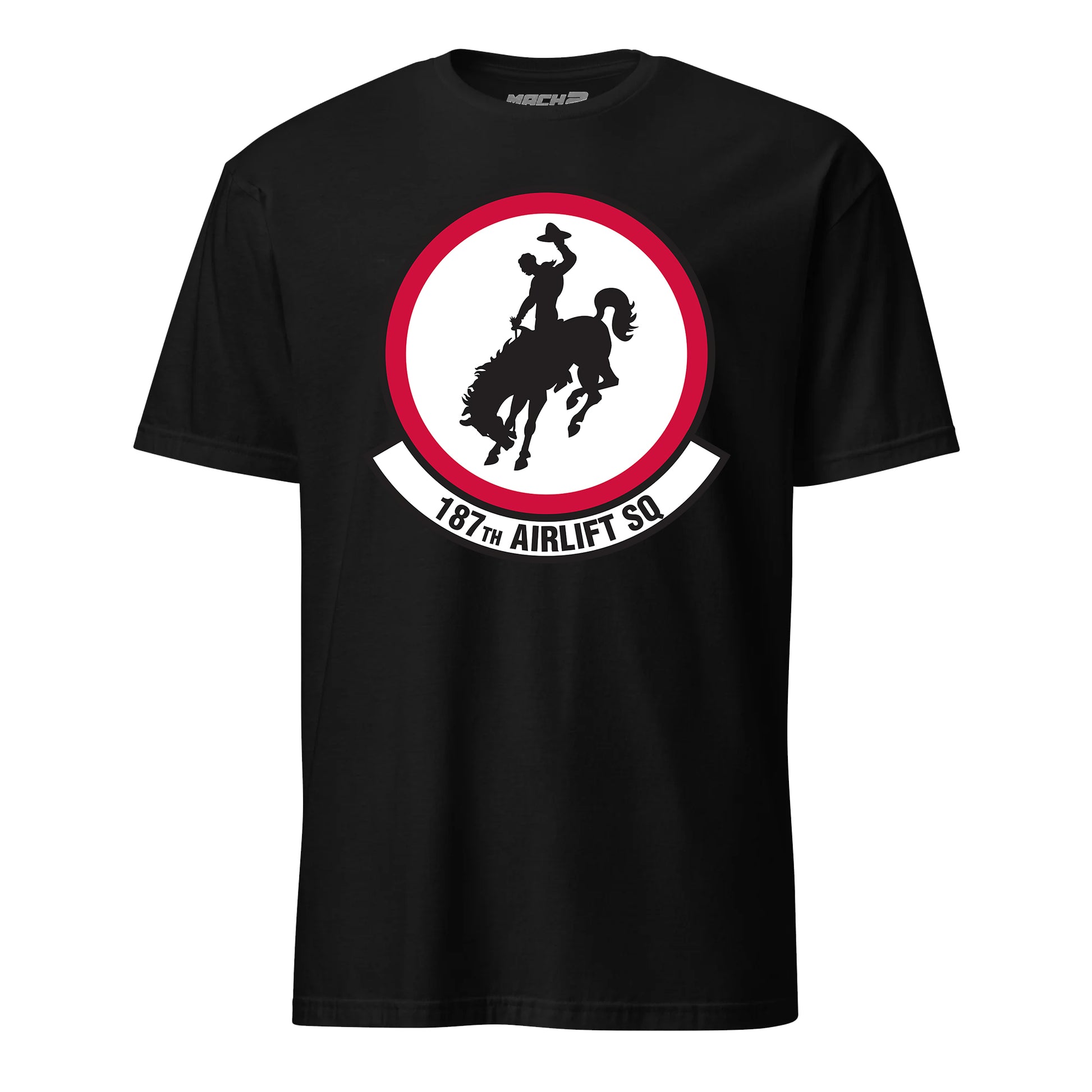 Mach2 Squadron Upload | 187TH AIRLIFT SQUADRON | T-Shirt | Black | MACH-SHORT-SLEEVE-FRONT-BLACK.jpg