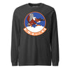 108th Air Refueling Squadron Long Sleeve T-Shirt - Charcoal Heather