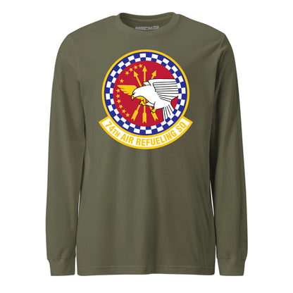 Mach2 Squadron Upload | 74TH AIR REFUELING SQUADRON | Long Sleeve | OD Green | MACH-LONG-SLEEVE-FRONT-OD.jpg