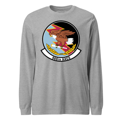 Mach2 Squadron Upload | 966TH AIRBORNE AIR CONTROL SQUADRON | Long Sleeve | Heather Grey | MACH-LONG-SLEEVE-FRONT-GREY.jpg