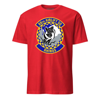 Mach2 Squadron Upload | 89TH AIRLIFT SQUADRON | T-Shirt | Red | MACH-SHORT-SLEEVE-FRONT-RED.jpg