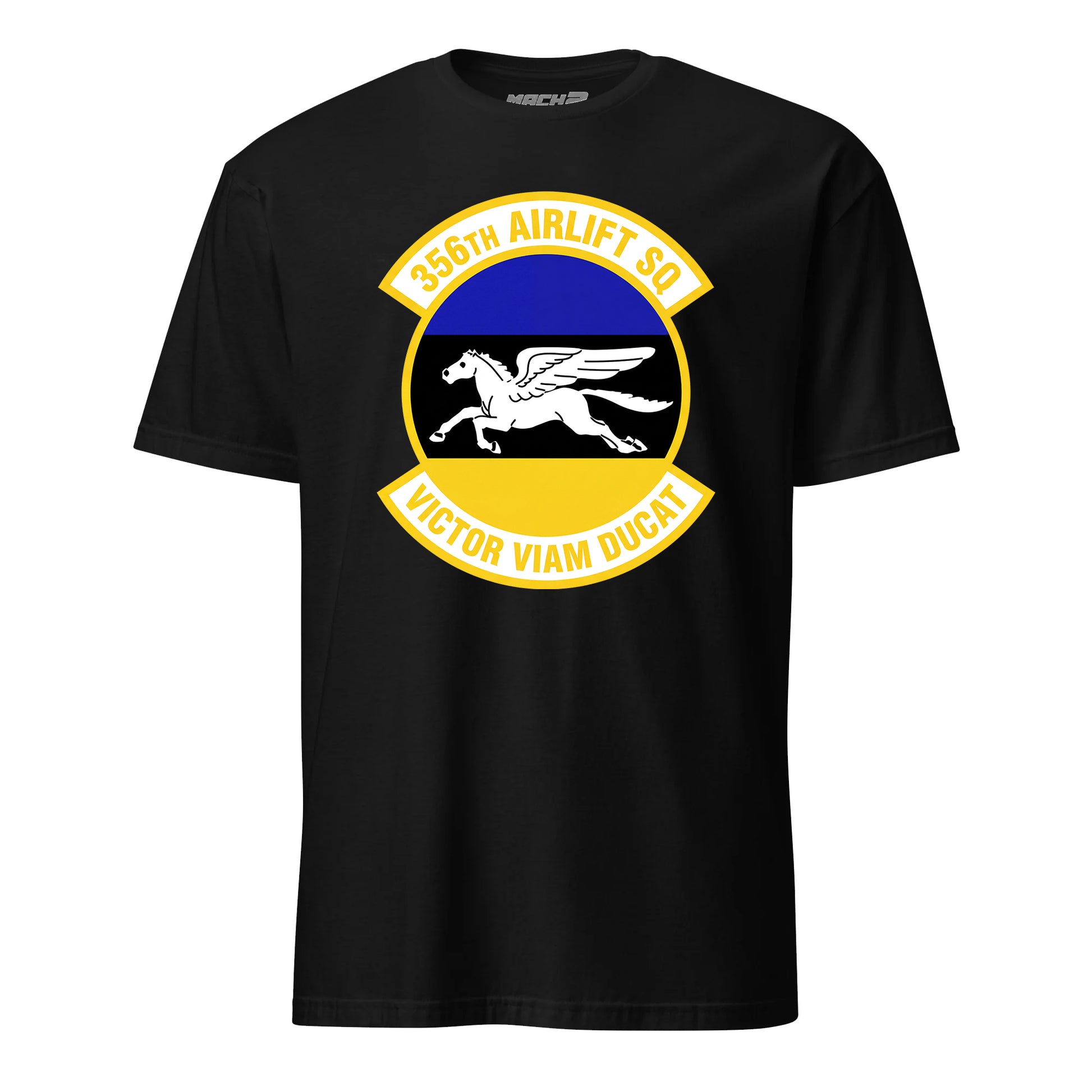 Mach2 Squadron Upload | 356TH AIRLIFT SQUADRON | T-Shirt | Black | MACH-SHORT-SLEEVE-FRONT-BLACK.jpg