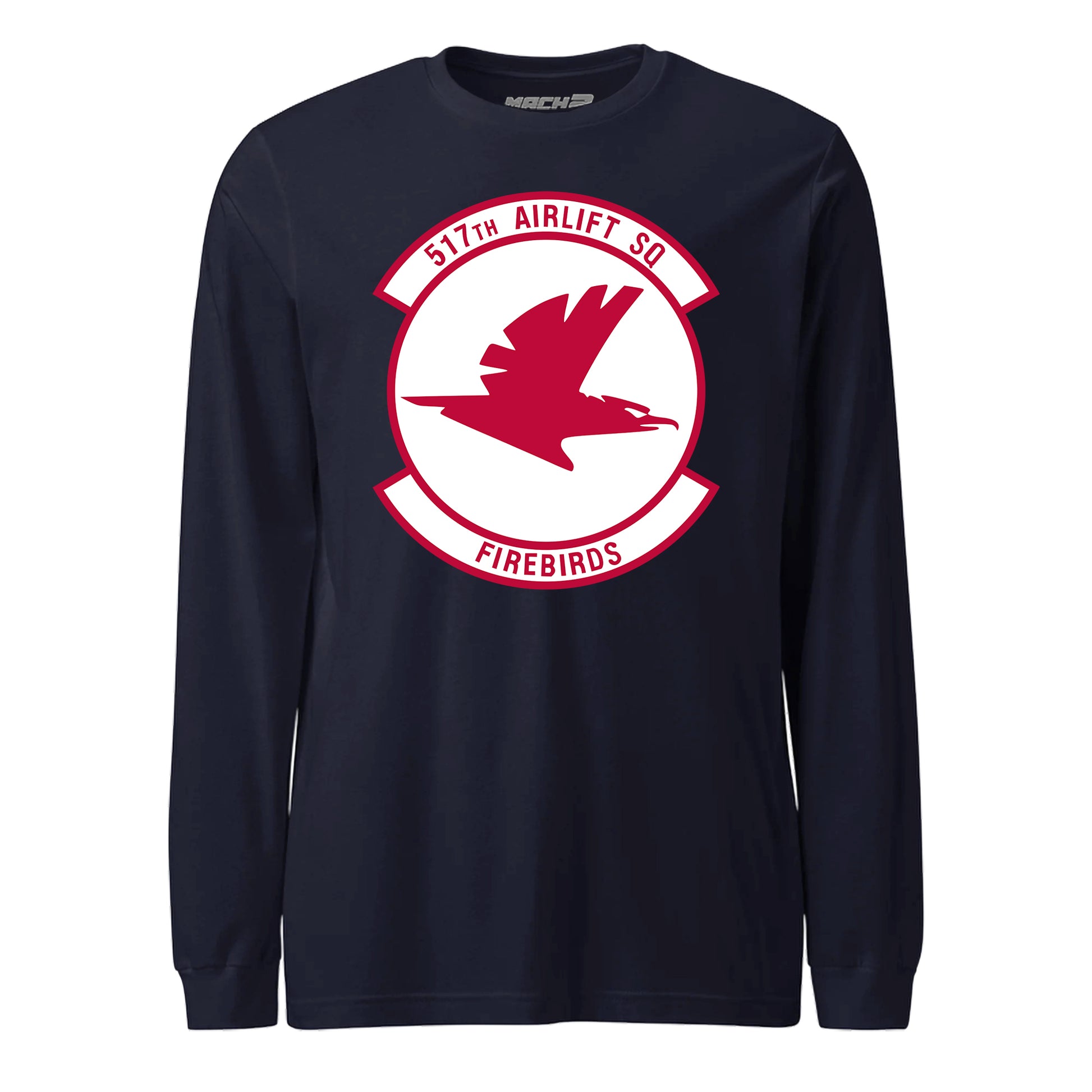 Mach2 Squadron Upload | 517TH AIRLIFT SQUADRON | Long Sleeve | Navy | MACH-LONG-SLEEVE-FRONT-NAVY.jpg