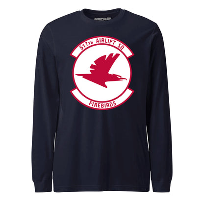 Mach2 Squadron Upload | 517TH AIRLIFT SQUADRON | Long Sleeve | Navy | MACH-LONG-SLEEVE-FRONT-NAVY.jpg
