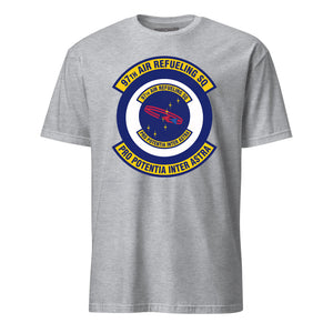 Mach2 Squadron Upload | 97TH AIR REFUELING SQUADRON | T-Shirt | Heather Grey | MACH-SHORT-SLEEVE-FRONT-GREY.jpg
