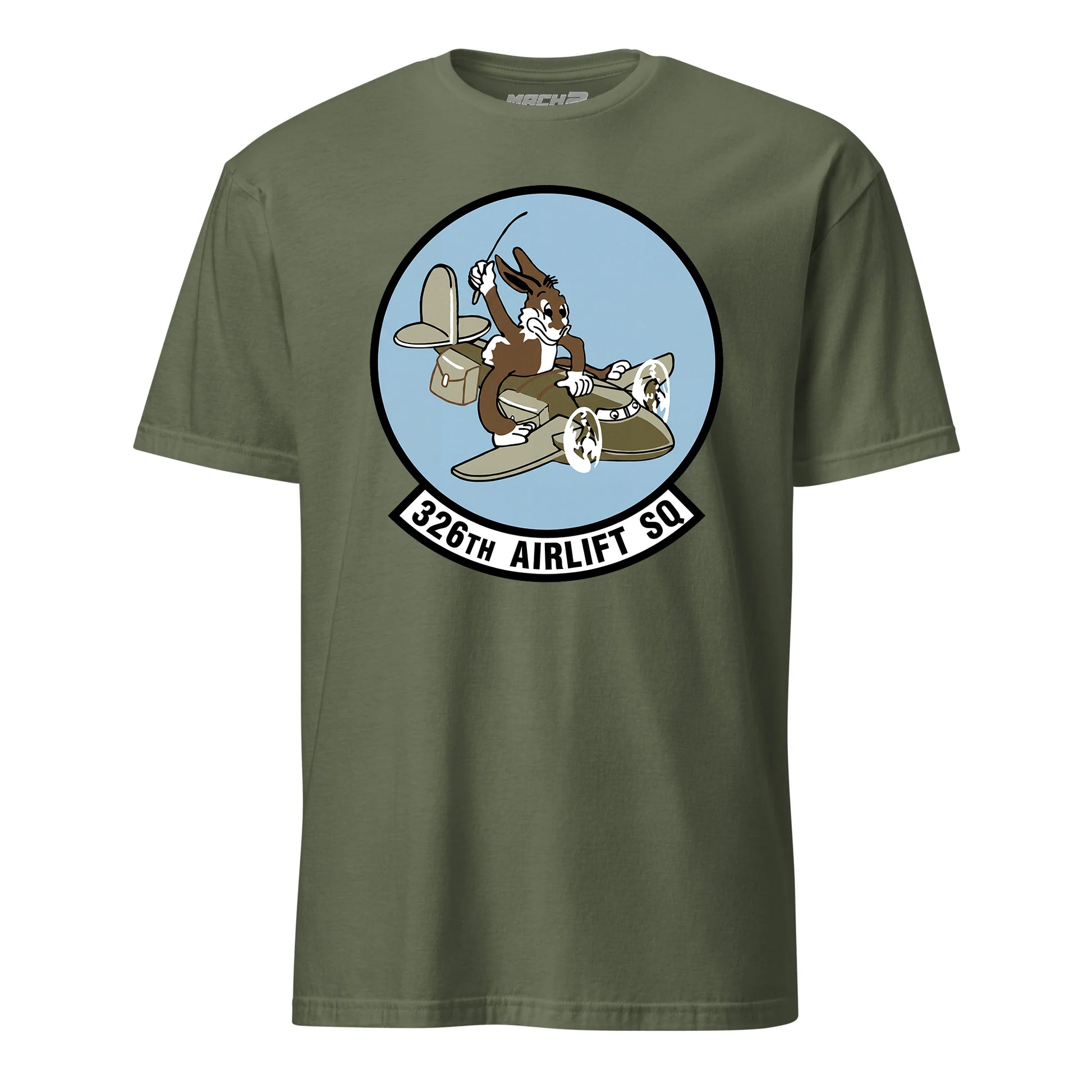 Mach2 Squadron Upload | 326TH AIRLIFT SQUADRON | T-Shirt | OD Green | MACH-SHORT-SLEEVE-FRONT-OD.jpg