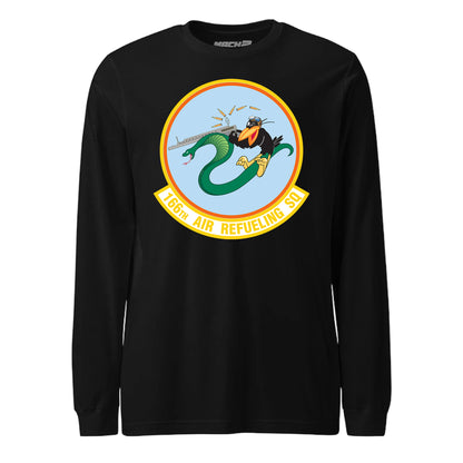 Mach2 Squadron Upload | 166TH AIR REFUELING SQUADRON | Long Sleeve | Black | MACH-LONG-SLEEVE-FRONT-BLACK.jpg