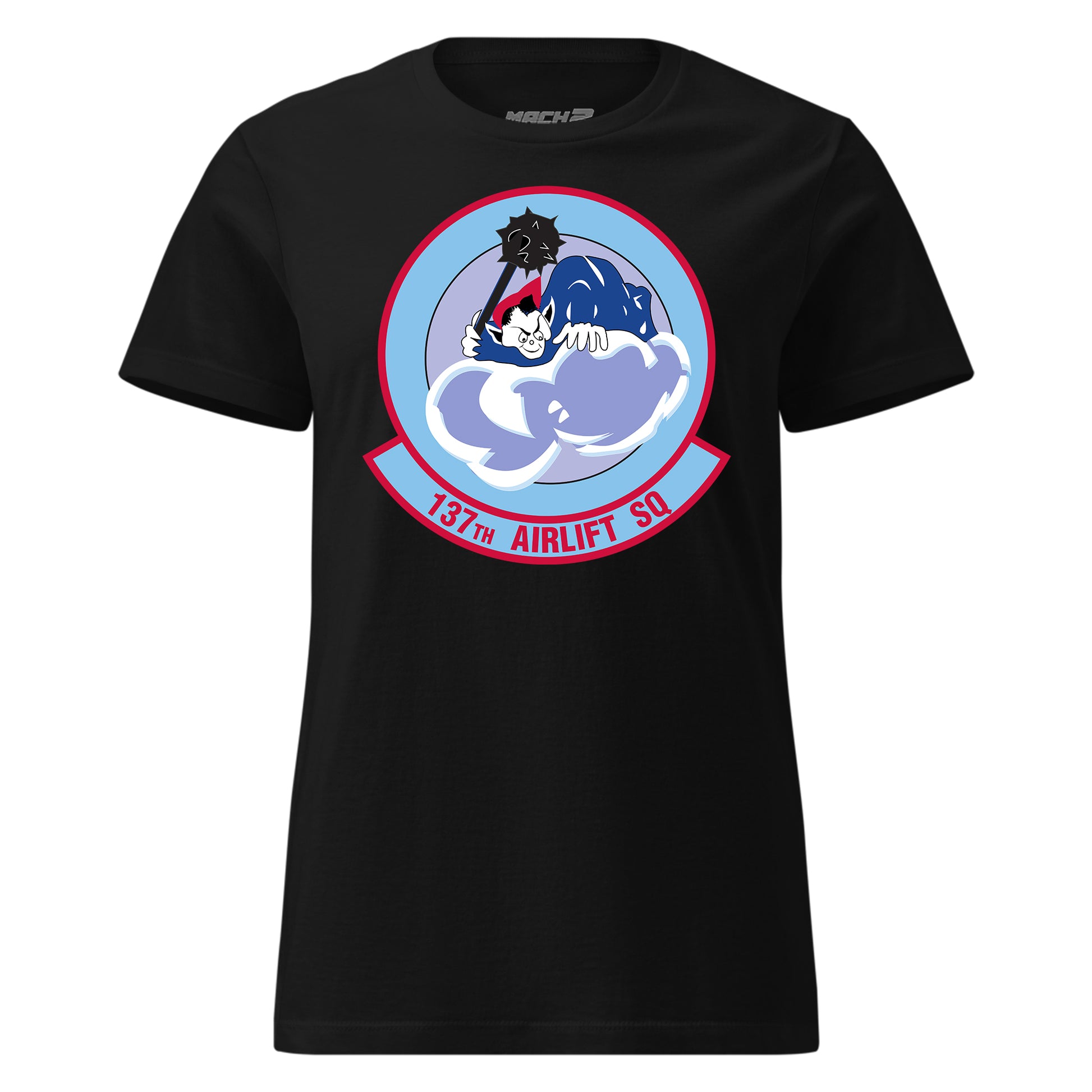 Mach2 Squadron Upload | 137TH AIRLIFT SQUADRON | Womens | Black | MACH-WOMENS-FRONT-BLACK.jpg