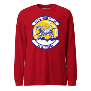 Mach2 Squadron Upload | 757TH AIRLIFT SQUADRON | Long Sleeve | Red | MACH-LONG-SLEEVE-FRONT-RED.jpg
