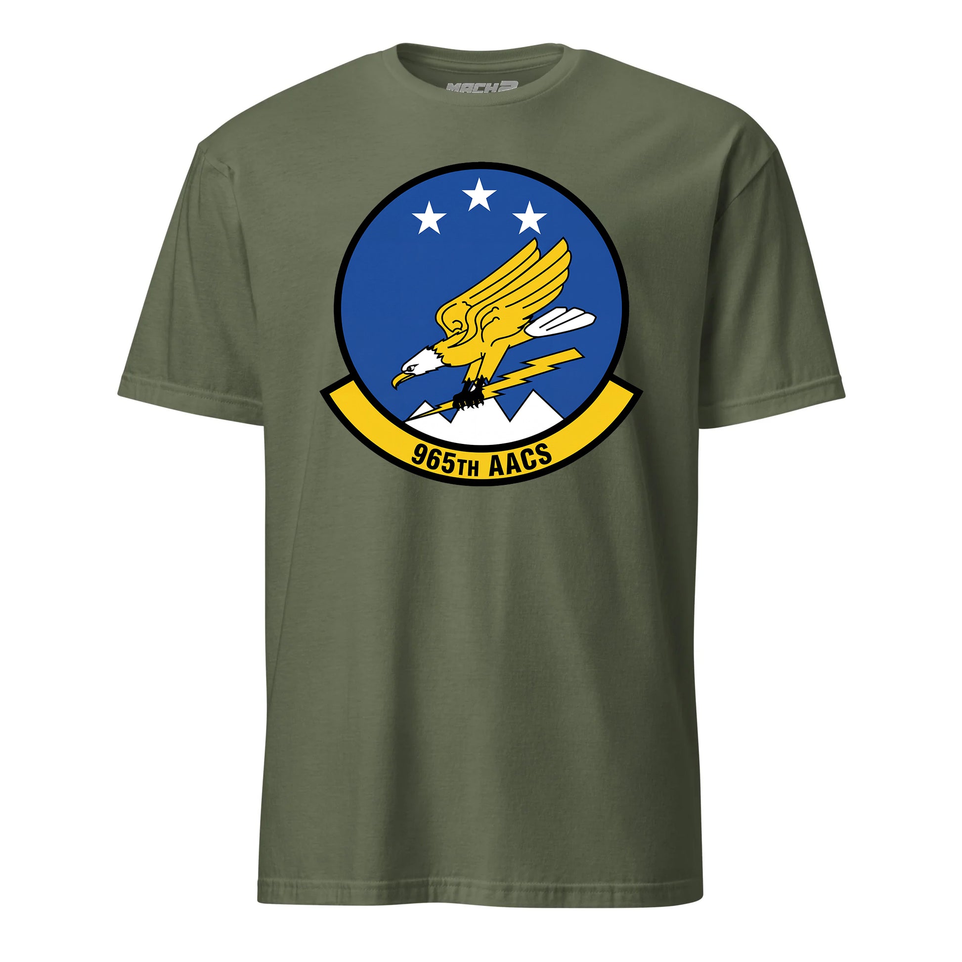 Mach2 Squadron Upload | 965TH AIRBORNE AIR CONTROL SQUADRON | T-Shirt | OD Green | MACH-SHORT-SLEEVE-FRONT-OD.jpg