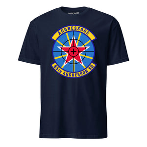 65th Aggressor Squadron short sleeve T-shirt in Navy