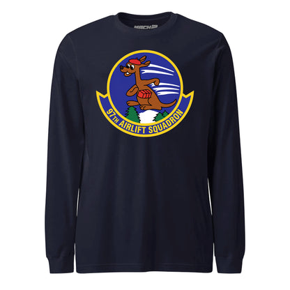 Mach2 Squadron Upload | 97TH AIRLIFT SQUADRON | Long Sleeve | Navy | MACH-LONG-SLEEVE-FRONT-NAVY.jpg