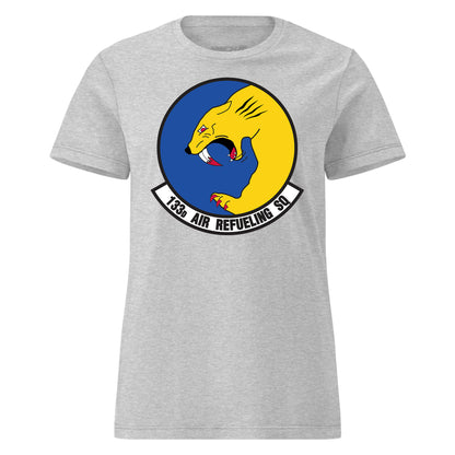 Mach2 Squadron Upload | 133RD AIR REFUELING SQUADRON | Womens | Heather Grey | MACH-WOMENS-FRONT-GREY.jpg