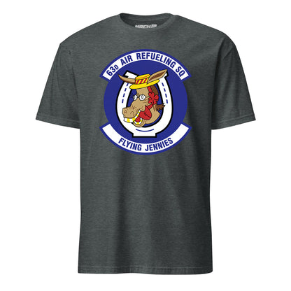Mach2 Squadron Upload | 63RD AIR REFUELING SQUADRON | T-Shirt | Charcoal Heather | MACH-SHORT-SLEEVE-FRONT-CHARCOAL.jpg