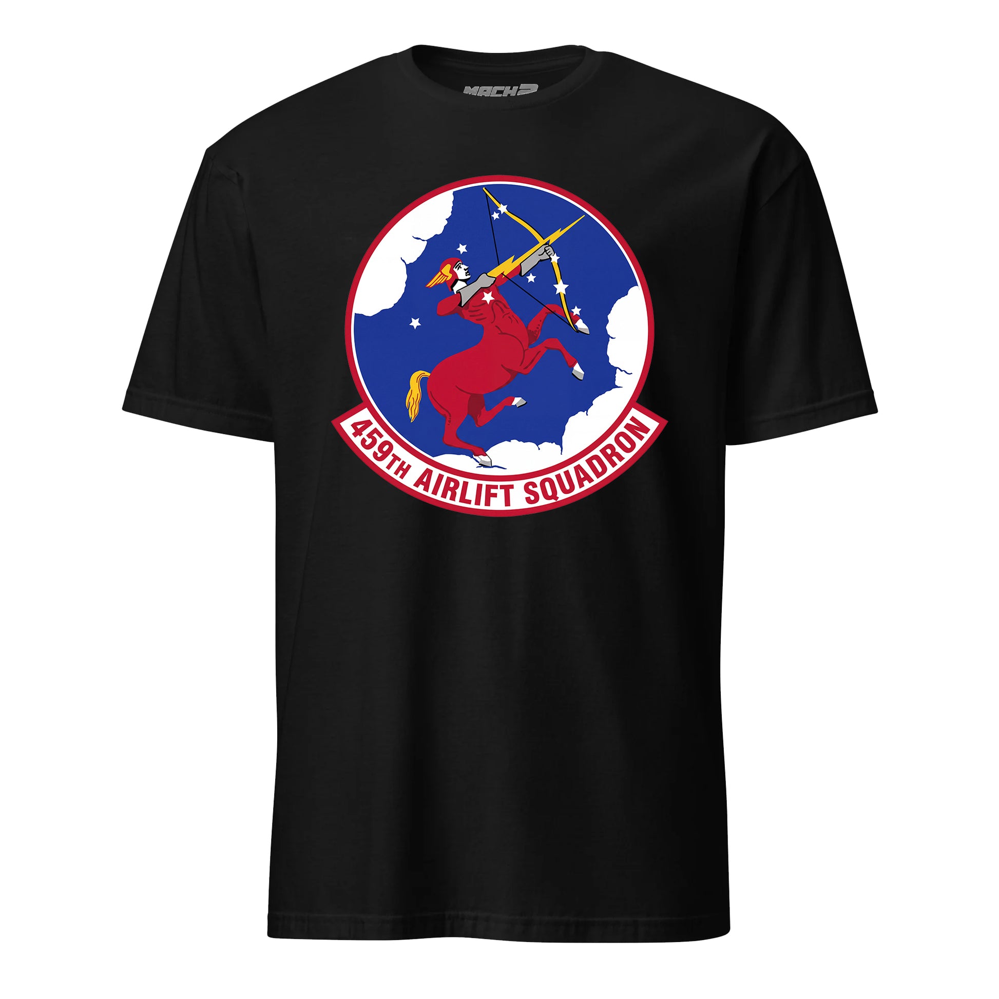 Mach2 Squadron Upload | 459TH AIRLIFT SQUADRON | T-Shirt | Black | MACH-SHORT-SLEEVE-FRONT-BLACK.jpg