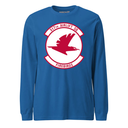 Mach2 Squadron Upload | 517TH AIRLIFT SQUADRON | Long Sleeve | Royal | MACH-LONG-SLEEVE-FRONT-ROYAL.jpg