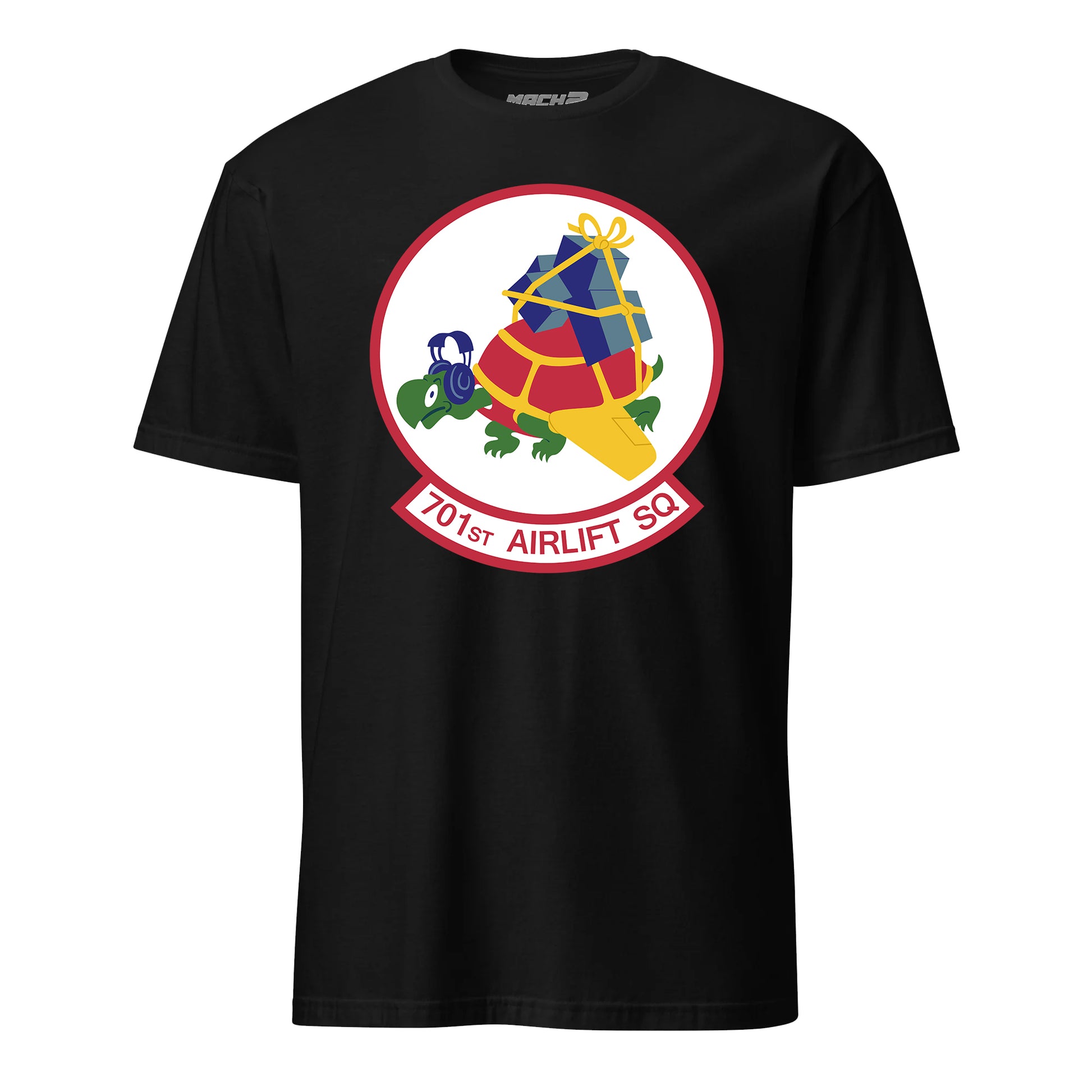 Mach2 Squadron Upload | 701ST AIRLIFT SQUADRON | T-Shirt | Black | MACH-SHORT-SLEEVE-FRONT-BLACK.jpg