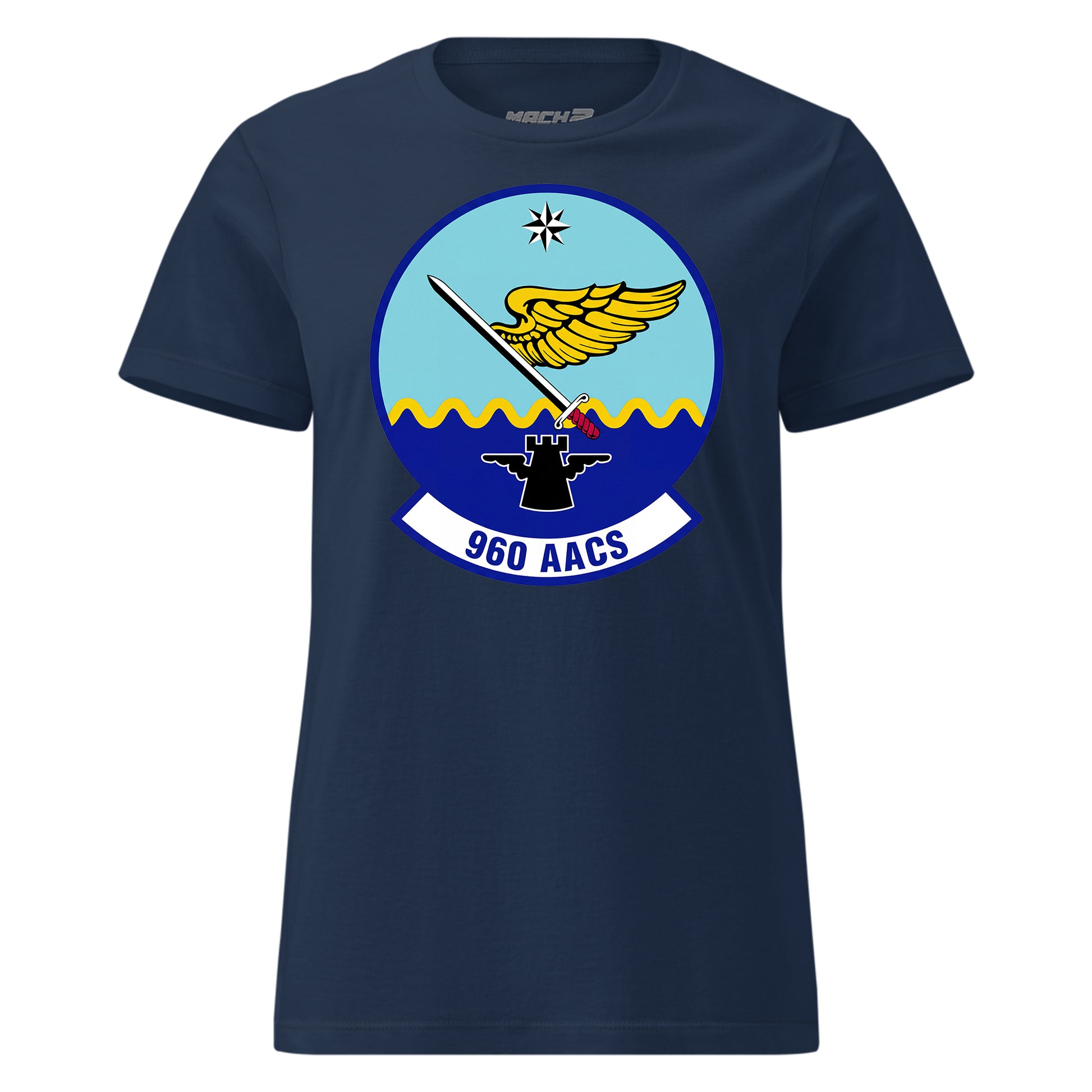 Mach2 Squadron Upload | 960TH AIRBORNE AIR CONTROL SQUADRON | Womens | Navy | MACH-WOMENS-FRONT-NAVY.jpg