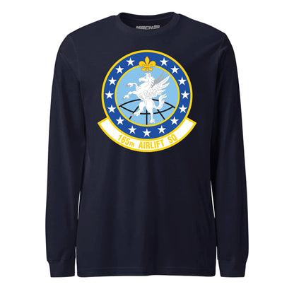 Mach2 Squadron Upload | 165TH AIRLIFT SQUADRON | Long Sleeve | Navy | MACH-LONG-SLEEVE-FRONT-NAVY.jpg