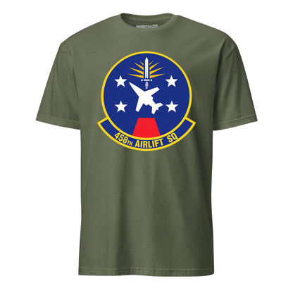 Mach2 Squadron Upload | 458TH AIRLIFT SQUADRON | T-Shirt | OD Green | MACH-SHORT-SLEEVE-FRONT-OD.jpg