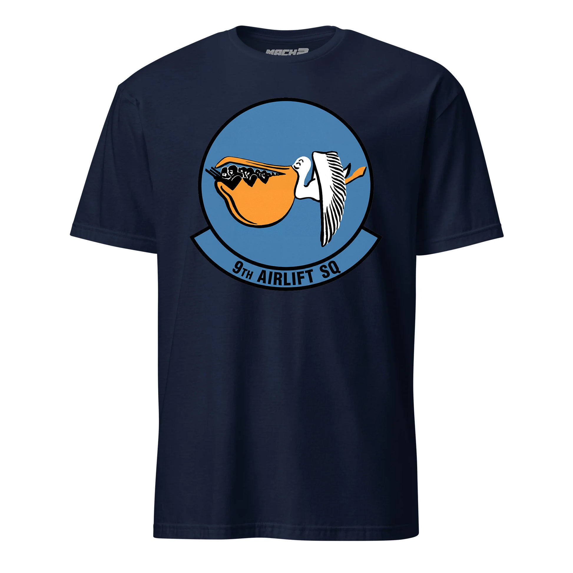 Mach2 Squadron Upload | 9TH AIRLIFT SQUADRON | T-Shirt | Navy | MACH-SHORT-SLEEVE-FRONT-NAVY.jpg