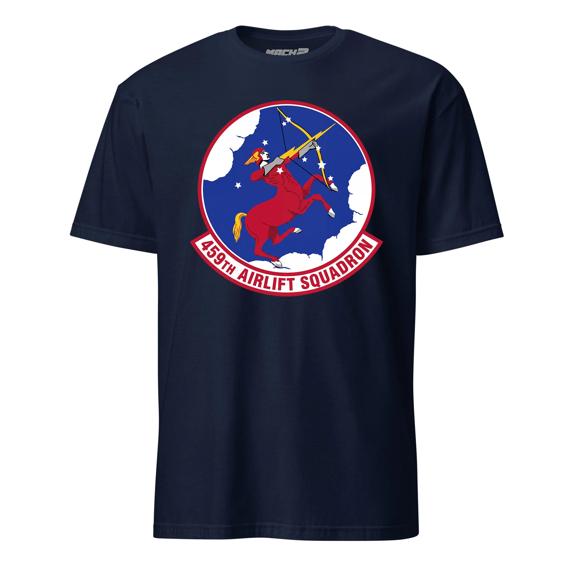 Mach2 Squadron Upload | 459TH AIRLIFT SQUADRON | T-Shirt | Navy | MACH-SHORT-SLEEVE-FRONT-NAVY.jpg