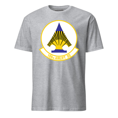 Mach2 Squadron Upload | 109TH AIRLIFT SQUADRON | T-Shirt | Heather Grey | MACH-SHORT-SLEEVE-FRONT-GREY.jpg